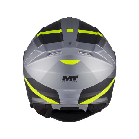MT Genesis R SV Cheeky Matt Grey Fluo Motorcycle Flip Front Helmet