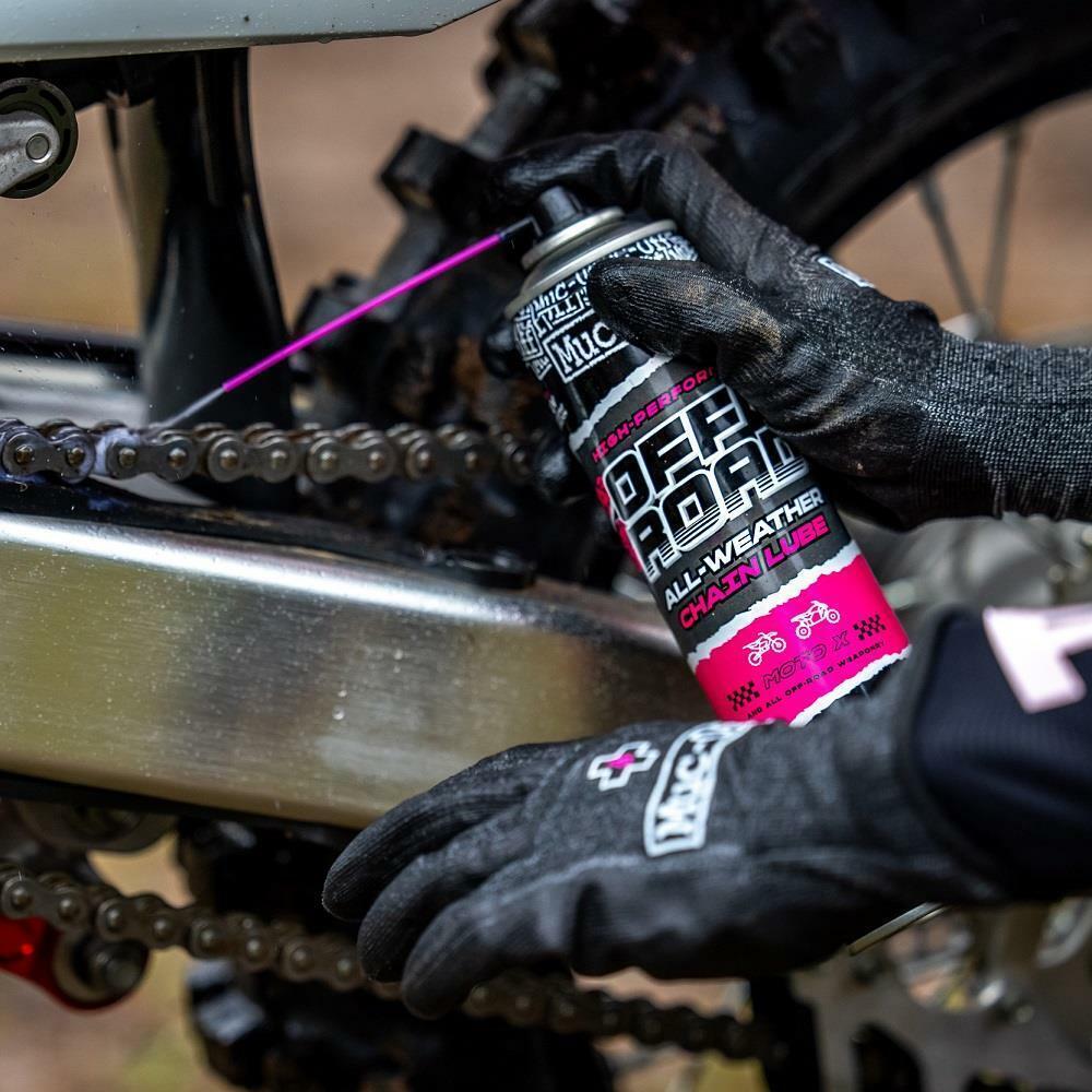 Muc-Off Off-Road Motorcycle All Weather Chain Lube Motocross Moto X Spray 400ml