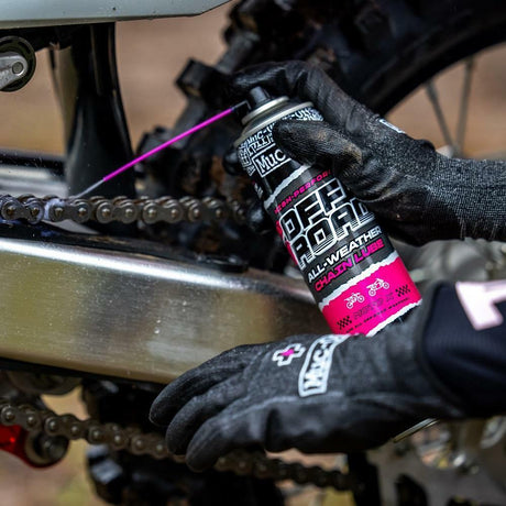 Muc-Off Off-Road Motorcycle All Weather Chain Lube Motocross Moto X Spray 400ml