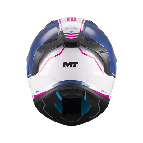 MT Stinger 2 Core Motorcycle Full Face Helmet Gls Navy White Pink