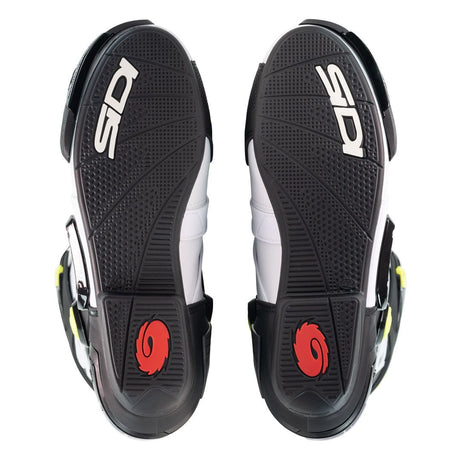 Sidi Rex CE Motorcycle Boots White Black Yellow