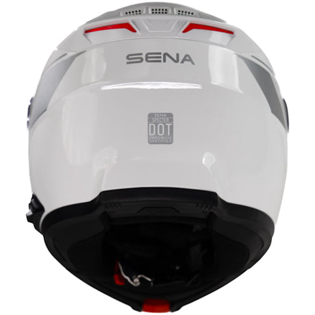 Sena Specter Smart Mesh Intercom Motorcycle Flip Front Helmet White