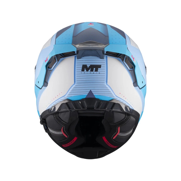 MT Thunder 4 R Wind Tunnel Motorcycle Full Face Helmet Matt Blue