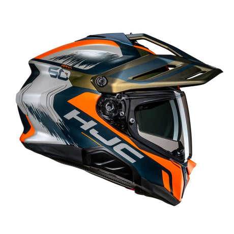 HJC RPHA 60 Quid Helmet Adventure Motorcycle Helmet Orange Black