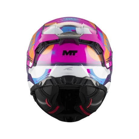 MT Thunder 4 R Pipen Motorcycle Full Face Helmet Gloss Pink White