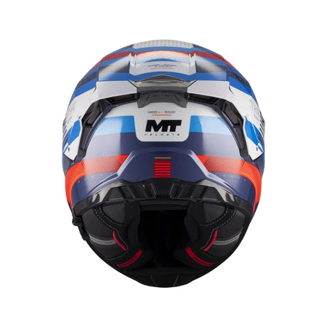MT Thunder 4 R Relevant Motorcycle Full Face Helmet Gloss Blue Red Grey