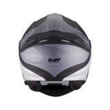 MT Genesis R SV Lancer Matt Black Grey Motorcycle Flip Front Helmet