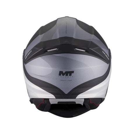 MT Genesis R SV Lancer Matt Black Grey Motorcycle Flip Front Helmet