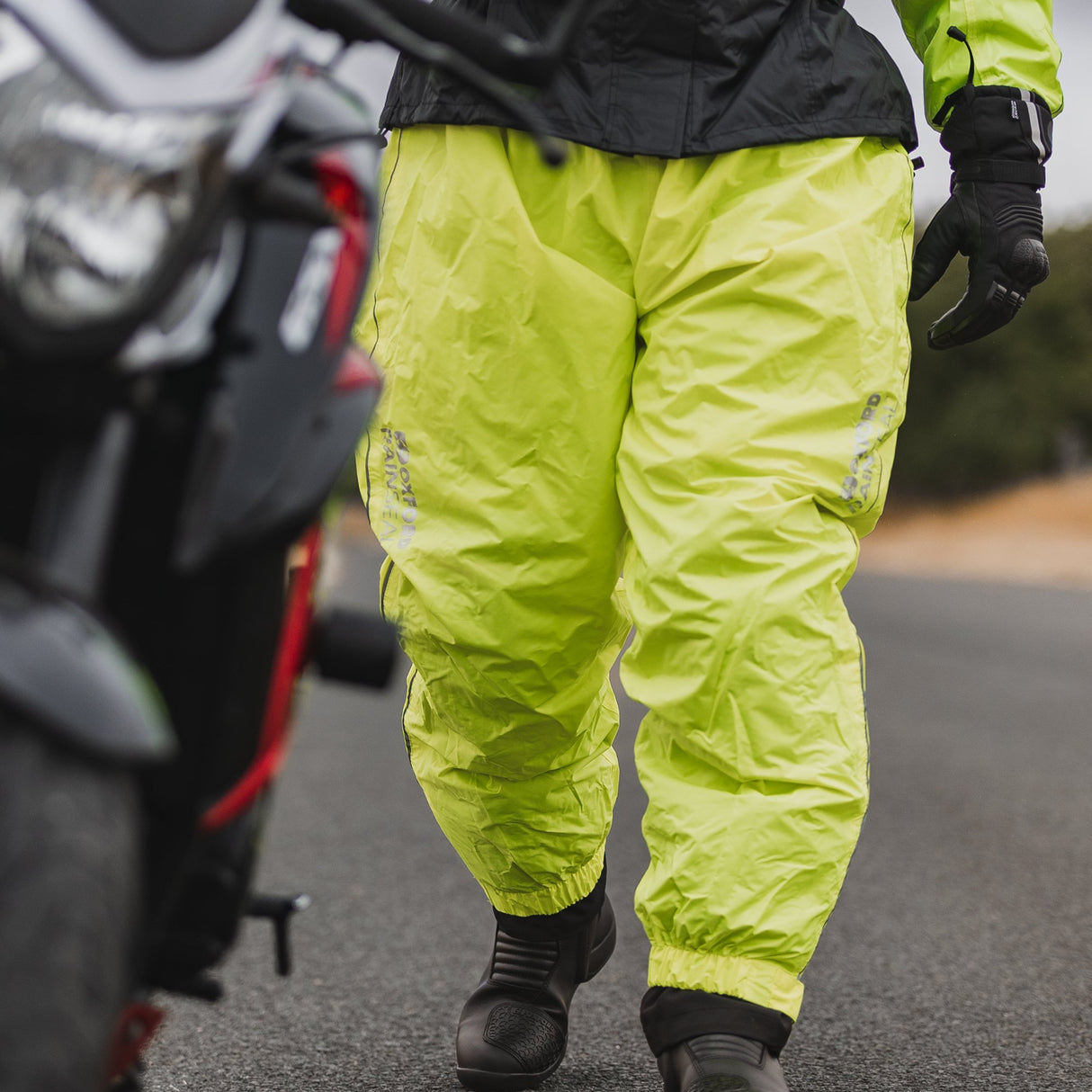 Oxford Rainseal Over Trousers Pants Waterproof - Fluo