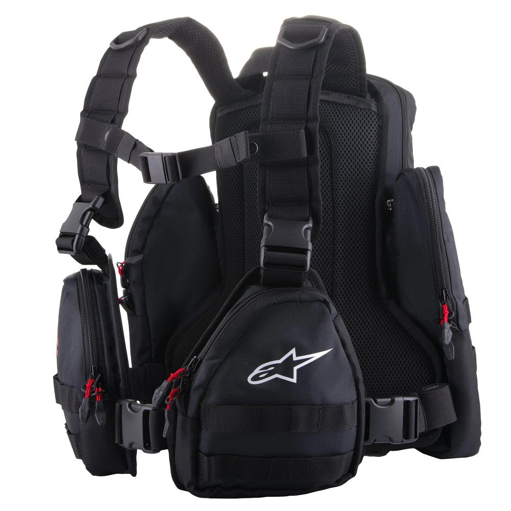 Alpinestars Techdura Motorbike Motorcycle Tactical Pack Bag Black / White