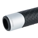 Oxford OX612 Tecnico Replacement Motorcycle Motorbike Handlebar Grips Fits Standard 22mm Black/Silver