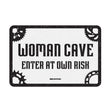 Oxford OX369 Garage Workshop Metal Sign: WOMAN CAVE