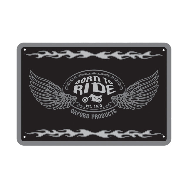 Oxford OX371 Garage Workshop Metal Sign: BORN TO RIDE