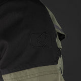Oxford Rockland Men's Motorcycle Jacket Khaki Black Fluo