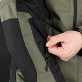 Oxford Rockland Men's Motorcycle Jacket Khaki Black Fluo