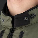Oxford Rockland Men's Motorcycle Jacket Khaki Black Fluo