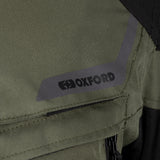 Oxford Rockland Men's Motorcycle Jacket Khaki Black Fluo