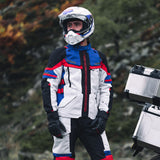 Oxford Rockland Men's Motorcycle Jacket Arctic Black Red