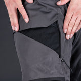 Oxford Rockland Motorcycle Trousers Charcoal Black Red
