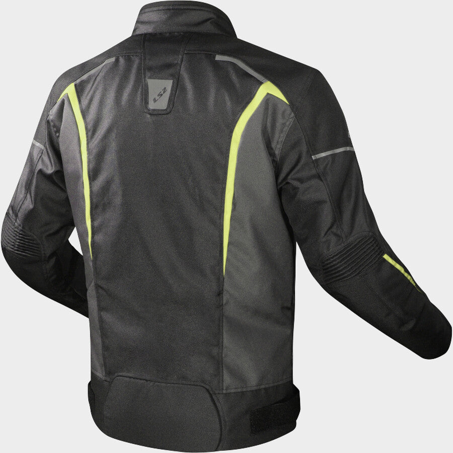 LS2 Sepang Textile Jacket Black Grey Hi-Viz Yellow
