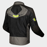 LS2 Garda Air Textile Men's Jacket Green Black Hi-Viz Yellow