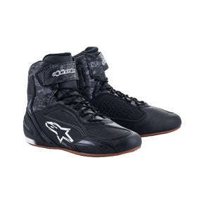 Alpinestars Faster-3 Shoes Black Dark Grey Gum motorcycle boots