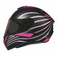 MT Targo Doppler Matt Black & Pink Motorcycle Helmet Womens