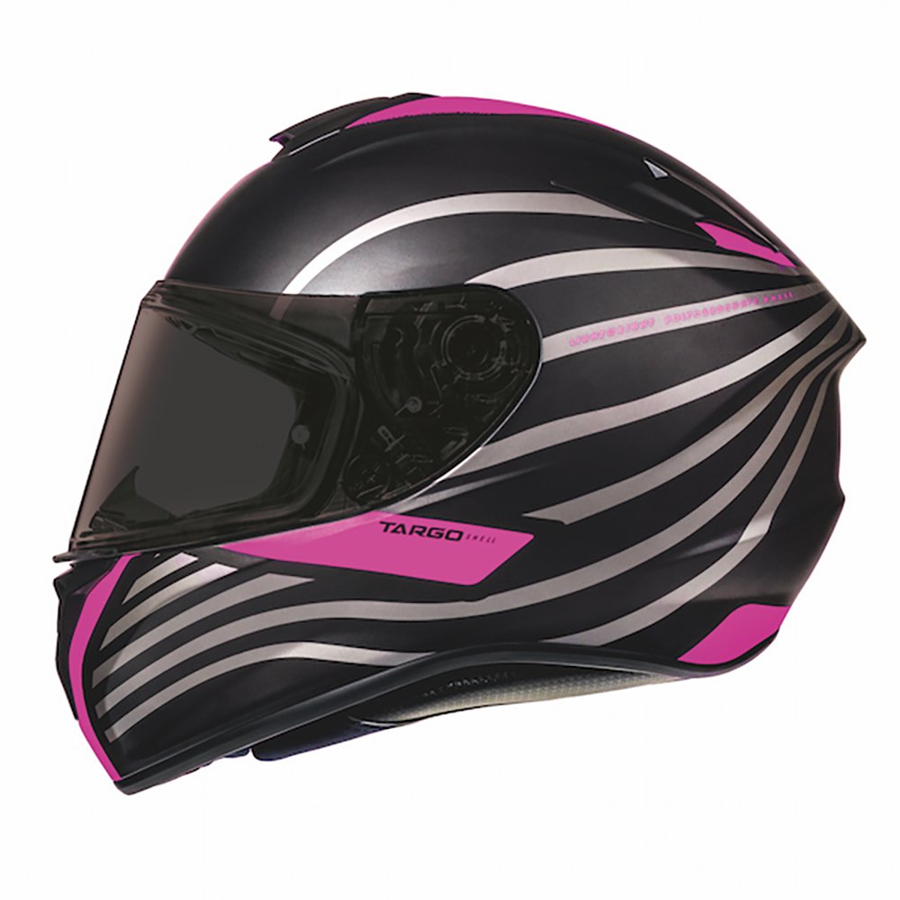 MT Targo Doppler Matt Black & Pink Motorcycle Helmet Womens