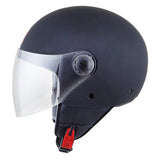 MT Street Matt Black Open Face Motorcycle Helmet