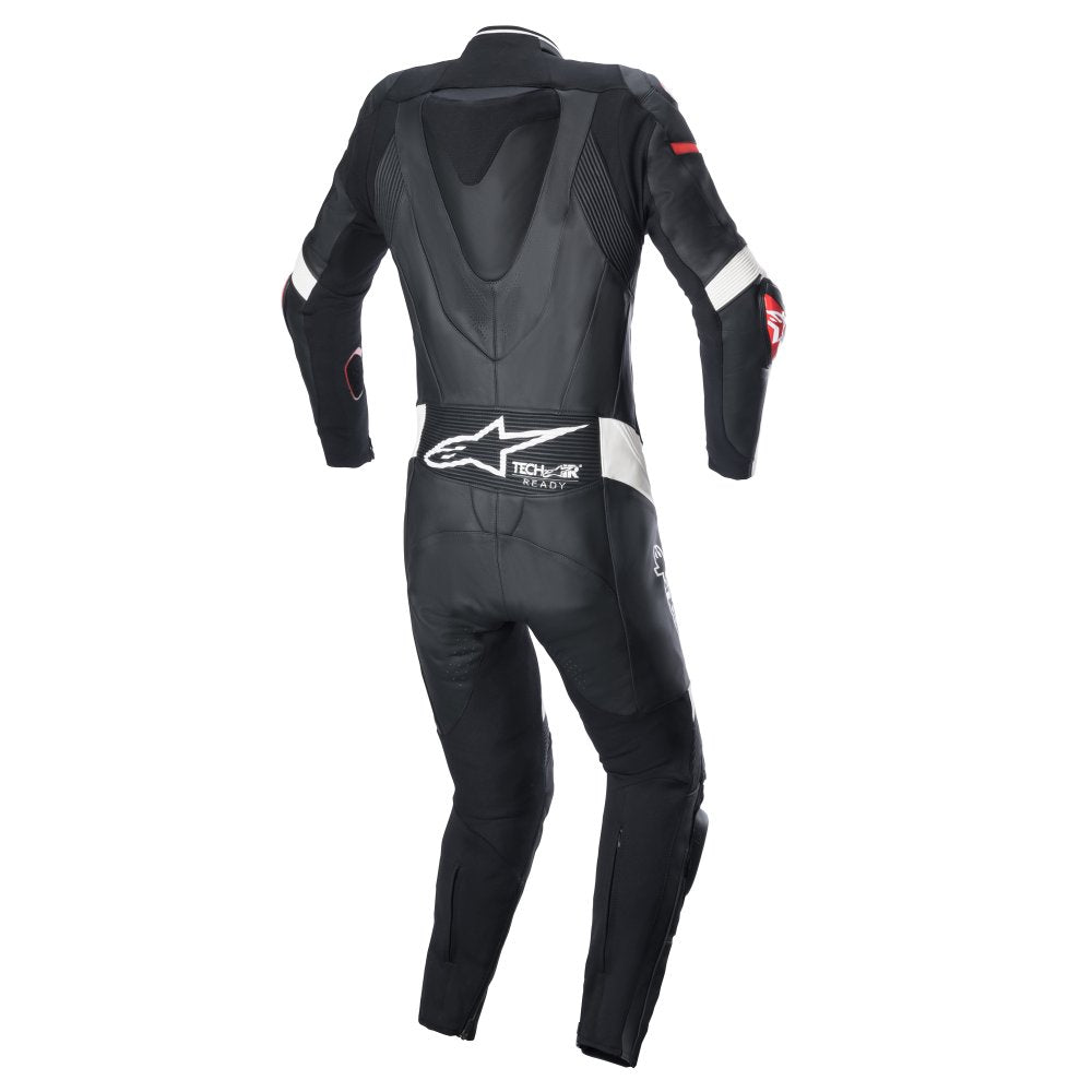Alpinestars Stella GP Plus One Piece Ladies Leather Suit Black White Bright Red