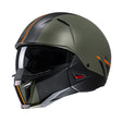 HJC I20 Batol MC4SF Khaki Green Motorcycle Helmet Half Open