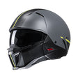 HJC I20 Batol MC3HSF Yellow Motorcycle Helmet Half Open Face Nardo Grey