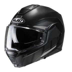 HJC I100 Beis Black MC5SF Modular Motorcycle Helmet 180 Flip