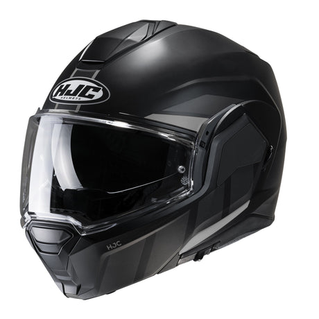 HJC I100 Beis Black MC5SF Modular Motorcycle Helmet 180 Flip