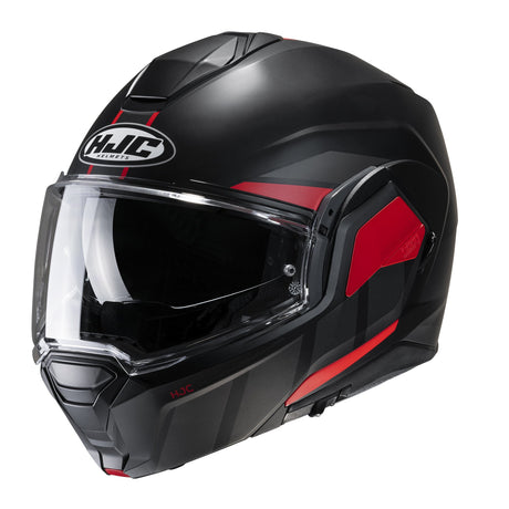 HJC I100 Beis MC1SF Red Modular Motorcycle Helmet 180 Flip