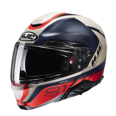 HJC RPHA 91 Rafino MC1SF Red Modular Motorcycle Helmet
