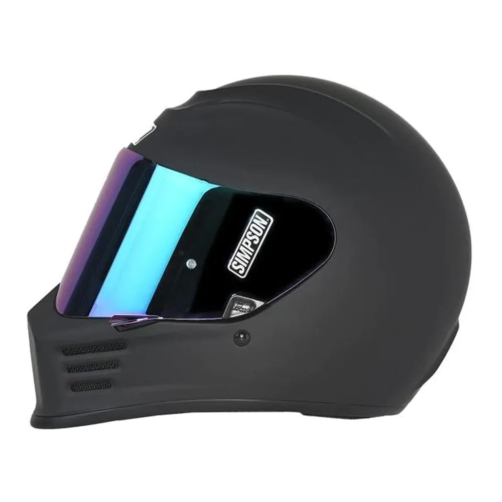 Simpson Speed Solid Matt Black Motorcycle Helmet (ECE-22.06)