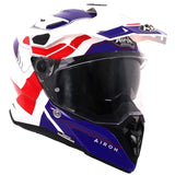 Airoh Commander 2 Reveal Blue Red Gloss Motorcycle Helmet