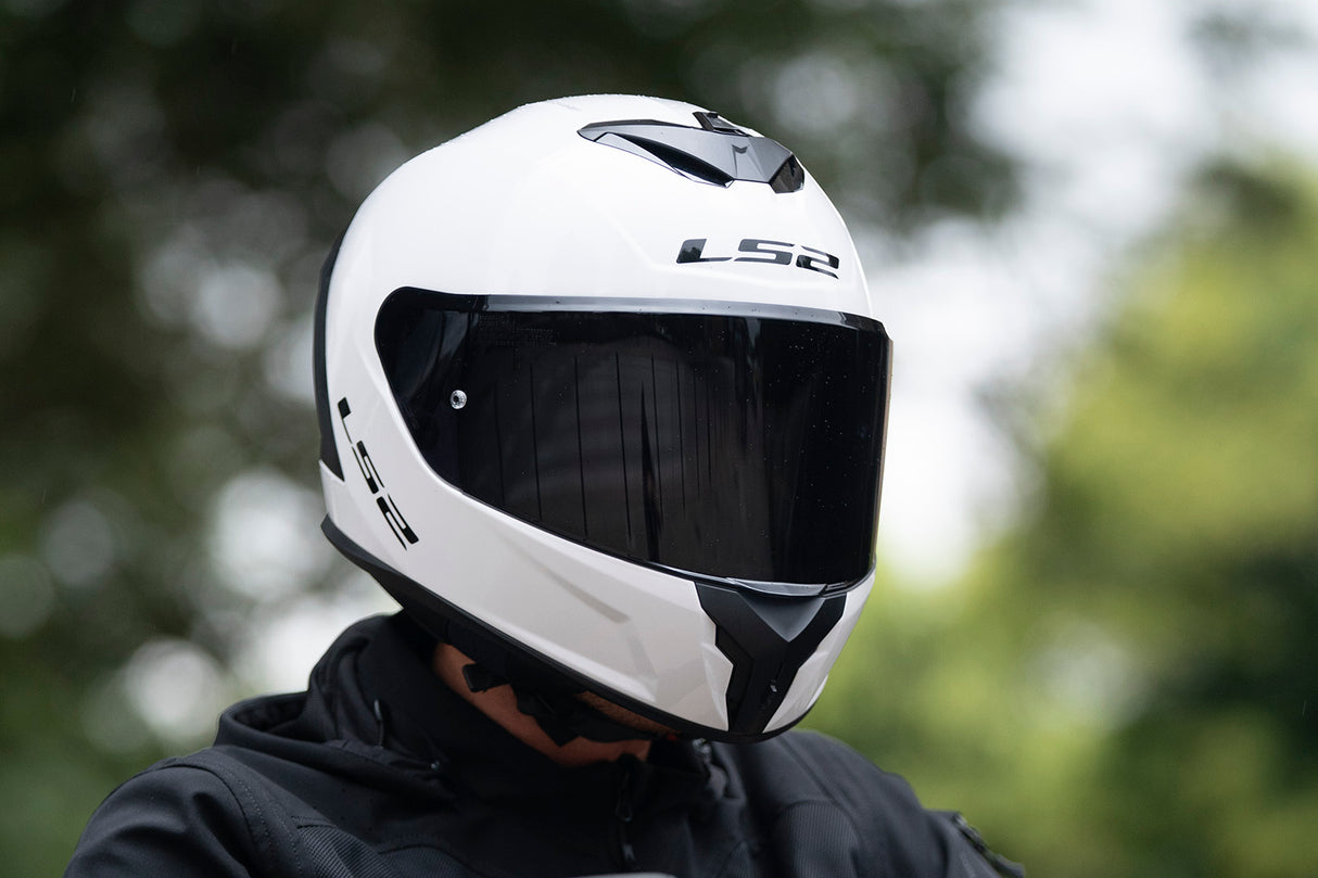 LS2 FF820 Rapid III Solid Gloss White Motorcycle Helmet