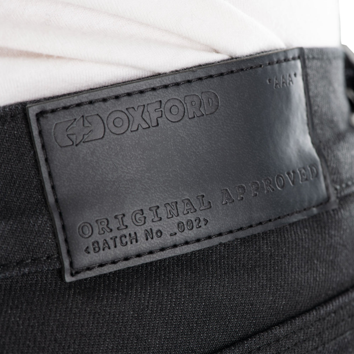 Oxford Original Approved AAA Slim Men's Motorcycle Jeans Black