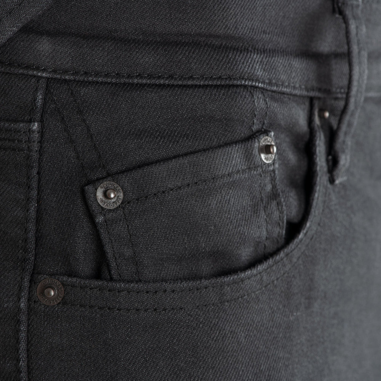 Oxford Original Approved AAA Slim Men's Motorcycle Jeans Black