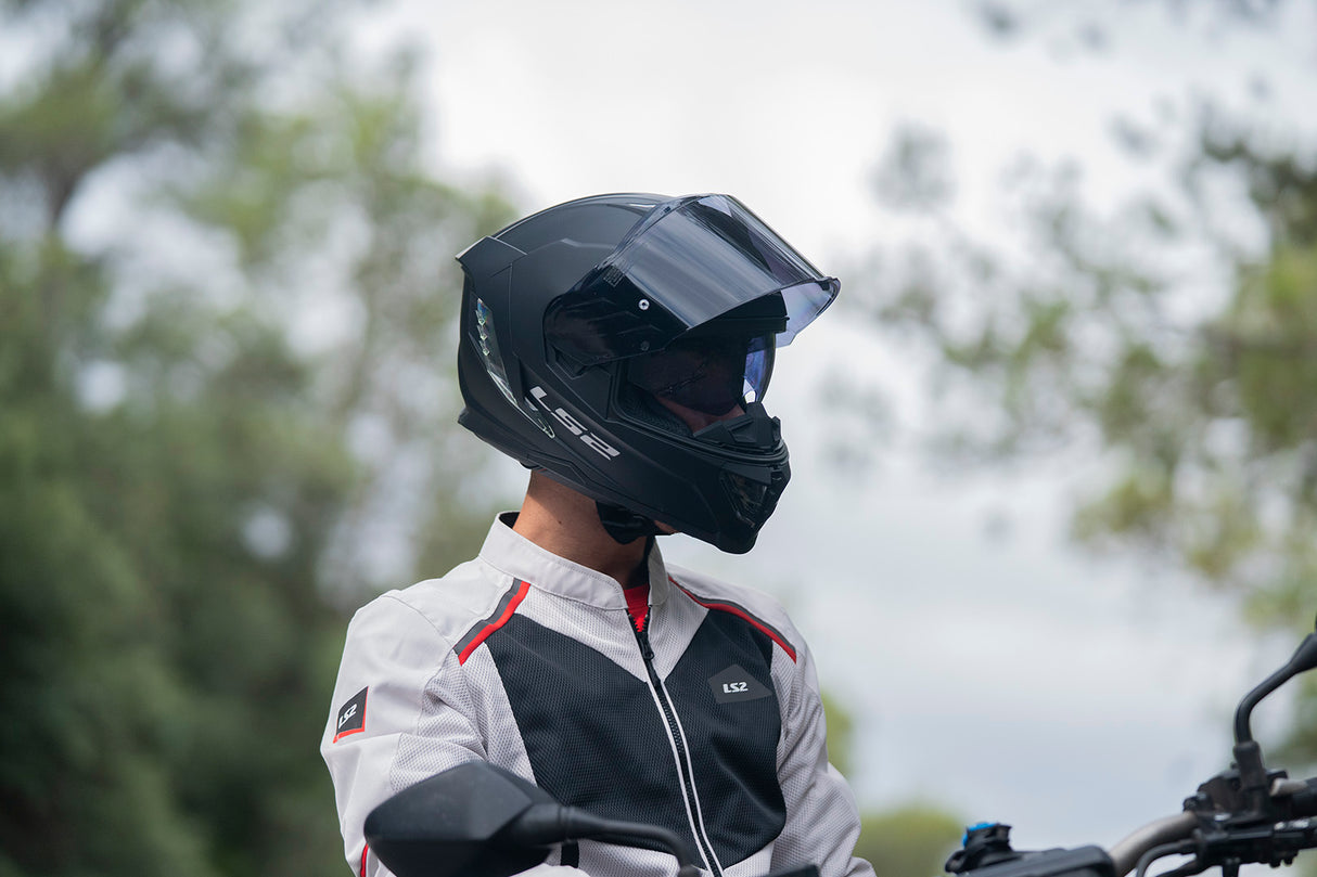 LS2 FF818 Storm III Solid Matt Black Motorcycle Helmet