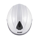 MT Genesis R SV Pure Gloss White Motorcycle Flip Front Helmet