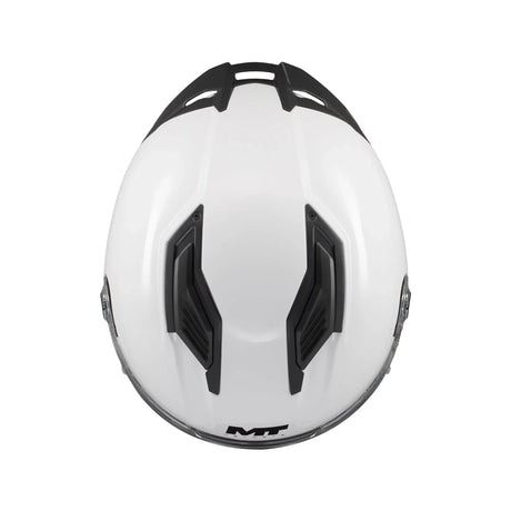 MT Stinger 2 Pure Motorcycle Full Face Helmet Gloss White