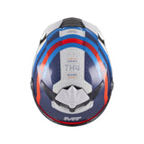 MT Thunder 4 R Relevant Motorcycle Full Face Helmet Gloss Blue Red Grey