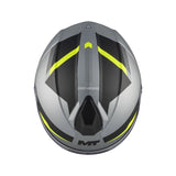 MT Genesis R SV Cheeky Matt Grey Fluo Motorcycle Flip Front Helmet