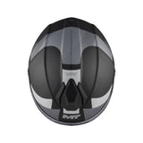MT Genesis R SV Lancer Matt Black Grey Motorcycle Flip Front Helmet