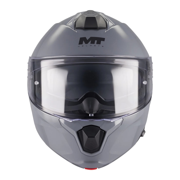 MT Genesis R SV Pure Matt Grey Motorcycle Flip Front Helmet