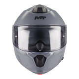 MT Genesis R SV Pure Matt Grey Motorcycle Flip Front Helmet