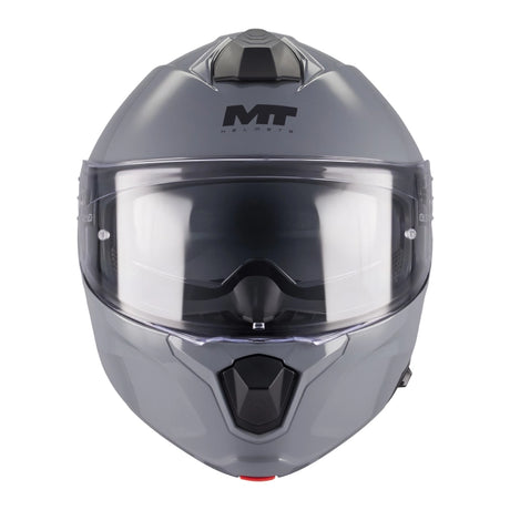 MT Genesis R SV Pure Matt Grey Motorcycle Flip Front Helmet